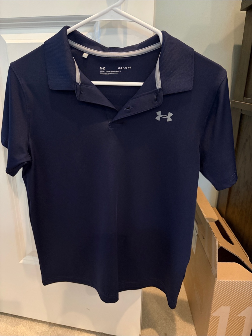 Under Armour Navy Blue Boys Polo Shirt
